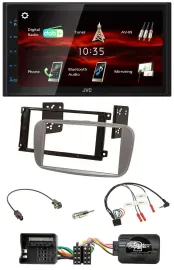 JVC USB Bluetooth Lenkrad DAB 2DIN Autoradio für Ford Focus Galaxy C-Max silber