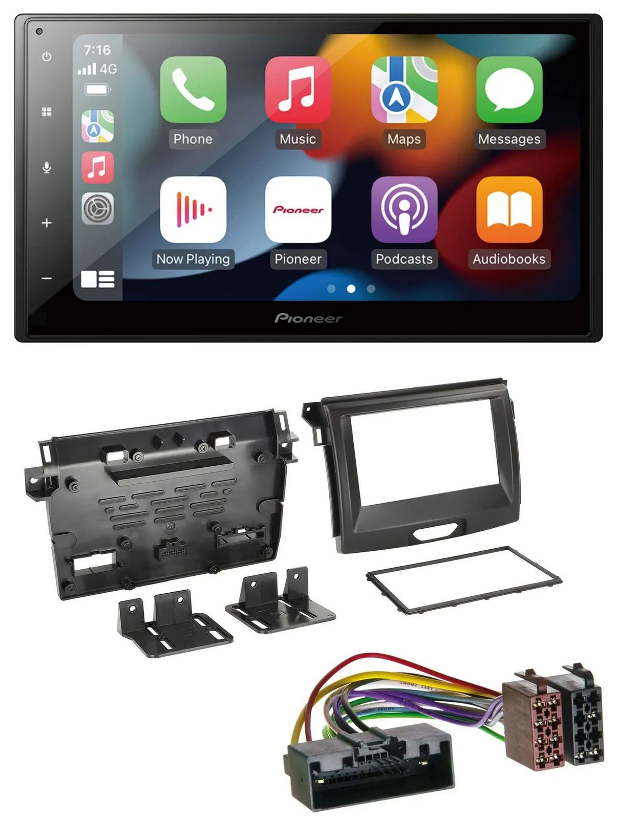 Автомагнитола для Ford Ranger (2AB, с 04/2015) Pioneer 2-DIN, DAB, Bluetooth, USB, MP3