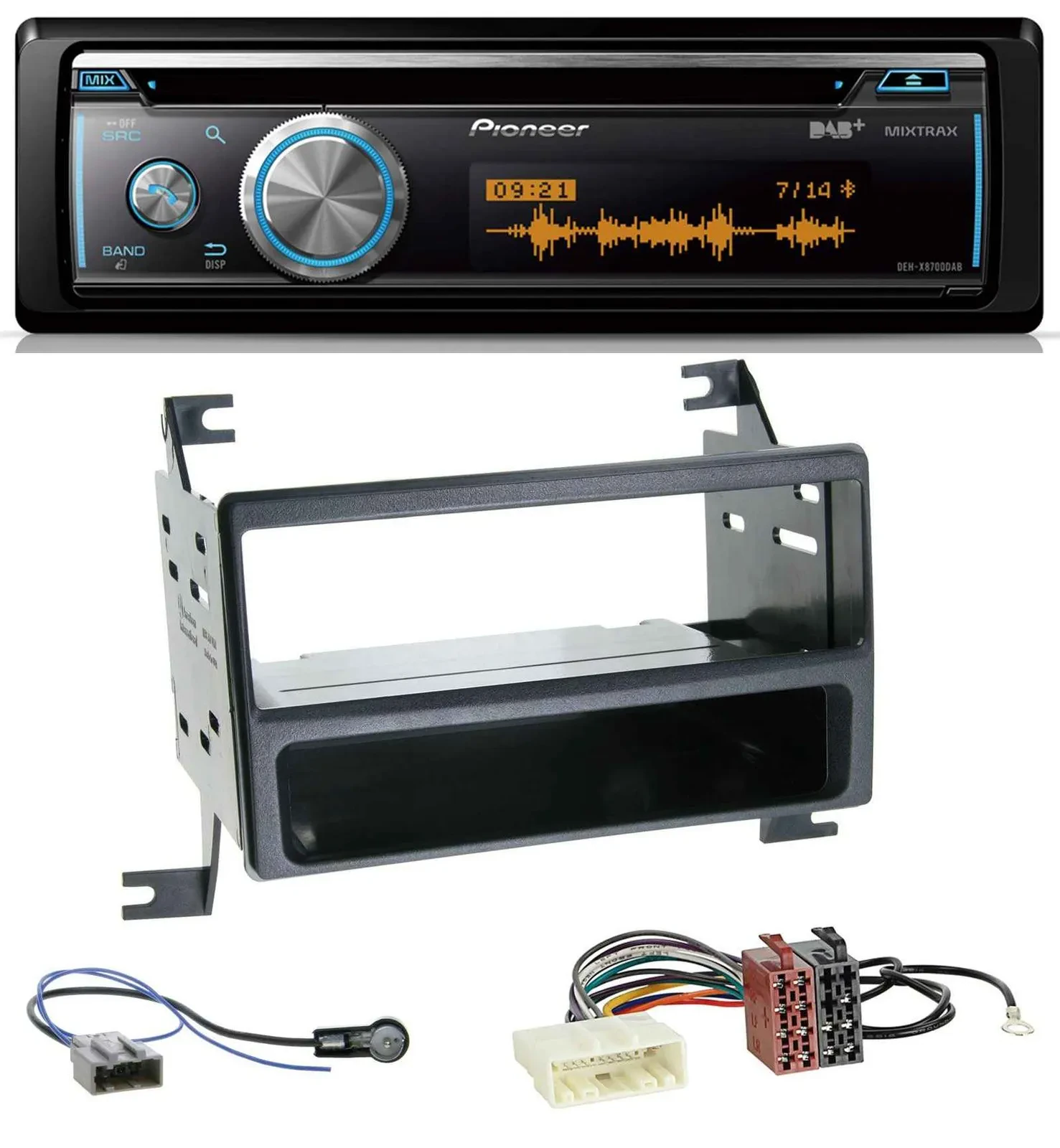Pioneer MP3 DAB USB CD Bluetooth Autoradio für Nissan Juke (J15, 2010-2014)