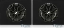 Kicker 43C124 Comp Series C124 12" 2 pack 4 ohm Subwoofer