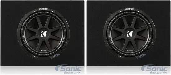 Kicker 43C124 Comp Series C124 12" 2 pack 4 ohm Subwoofer