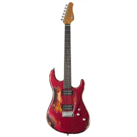 Электрогитара Fame Audio Custom ST RW Worn Cherry Over Sunburst