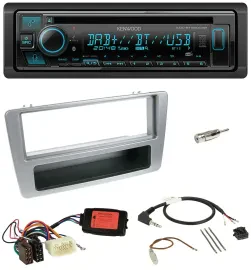 Kenwood Bluetooth DAB CD Lenkrad USB Autoradio für Honda Civic 2001-2003 silber