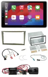 Pioneer Lenkrad USB DAB Bluetooth 2DIN Autoradio für Opel Corsa D satin-stone 09