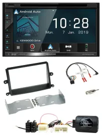 Kenwood DAB TMC USB 2DIN Lenkrad Bluetooth Navigation für Mitsubishi L200 06-15
