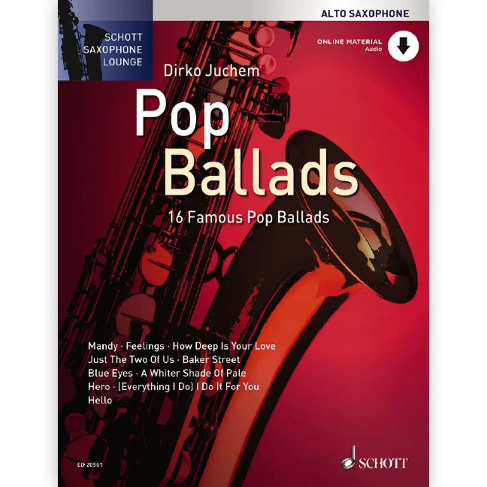 Сборник песен Schott Music Pop Ballads Alto Saxophone