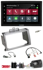 Blaupunkt 2DIN Lenkrad USB Bluetooth DAB Autoradio für Hyundai i20 2009-2012 sil