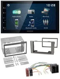 Автомагнитола для Iveco Daily 2006–2014 Kenwood 2DIN Bluetooth USB DAB серебристая