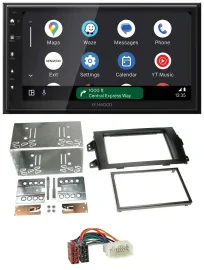 Kenwood DAB Bluetooth USB MP3 2DIN Autoradio für Fiat Sedici Suzuki SX 4 ab 06