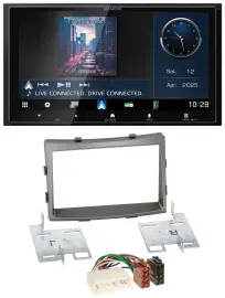 Kenwood Bluetooth 2DIN USB DAB MP3 Autoradio für SSangYong Rodius ab 2013