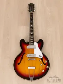 Полуакустическая электрогитара Epiphone Casino Hollowbody Sunburst Korea 1999  w/Case