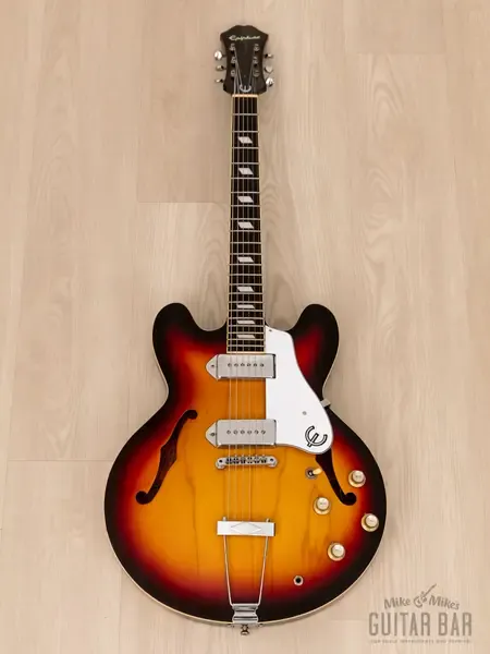 Полуакустическая электрогитара Epiphone Casino Hollowbody Sunburst Korea 1999  w/Case