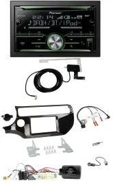 Pioneer CD USB Lenkrad Bluetooth 2DIN DAB Autoradio für Kia Rio UB 2017-2023 pia