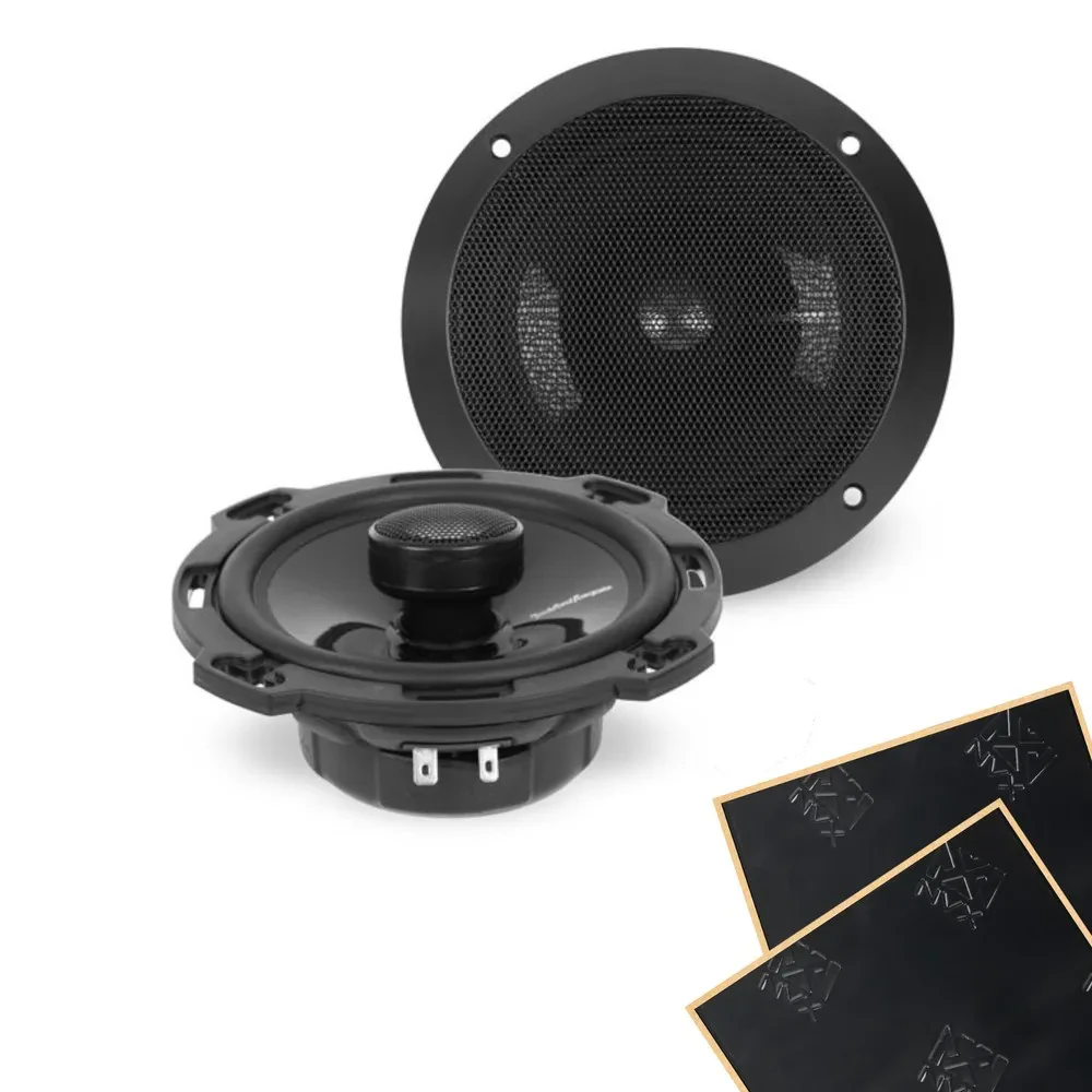 Rockford Fosgate T16 6" Power Series Coaxial Speakers with Sound Damping
