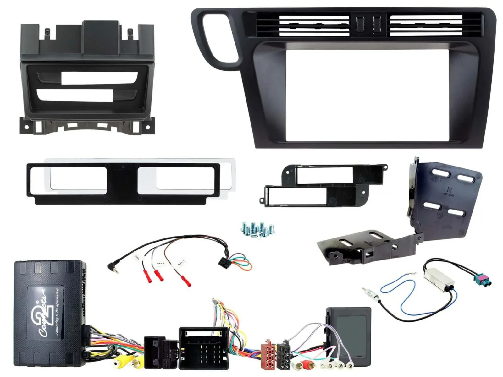 Radioset Lenkradadapter Doppel DIN Autoradio für Audi Q5 8R Infoadapter Aktiv MM