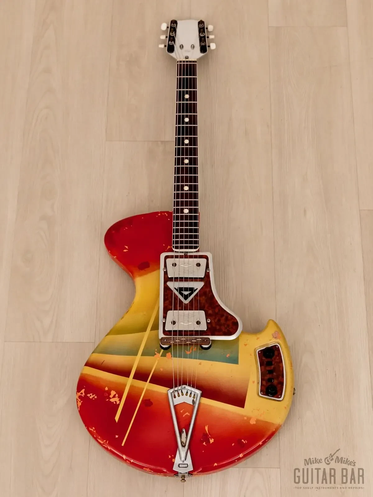 Электрогитара Wandré Rock Oval Aluminum Neck Italy 1960s w/Case