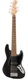 Fender Squier Affinity Series™ Active Jazz Bass® VI Bass Guitar,  Black Metal