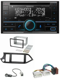 Kenwood CD 2DIN DAB USB MP3 Bluetooth Autoradio für Kia Picanto ab 11 Start-Stop