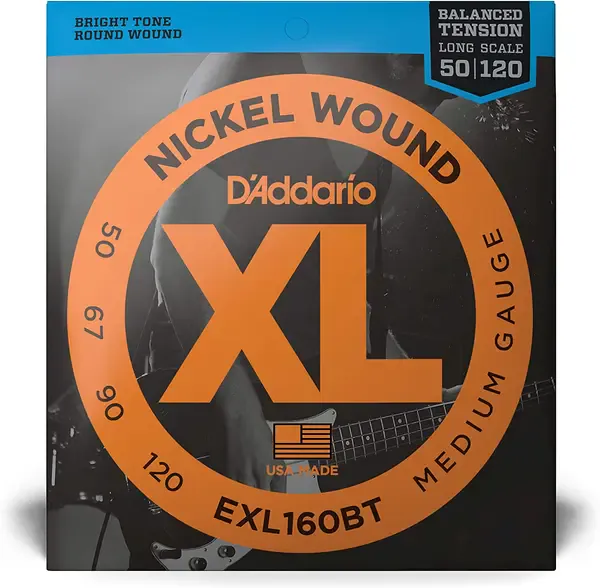 Струны для бас-гитары D'Addario EXL160BT 50-120