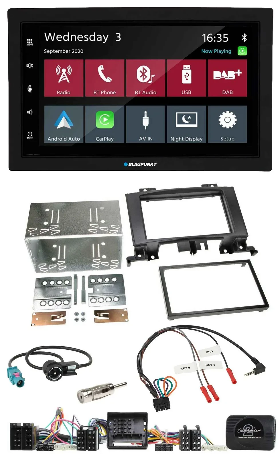 Blaupunkt DAB Bluetooth USB Lenkrad 2DIN Autoradio für Mercedes Sprinter Audio 5