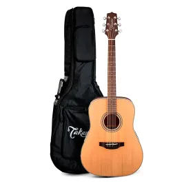 Takamine G Series GD20 Dreadnought Solid Top Guitar Satin Natural Bundle