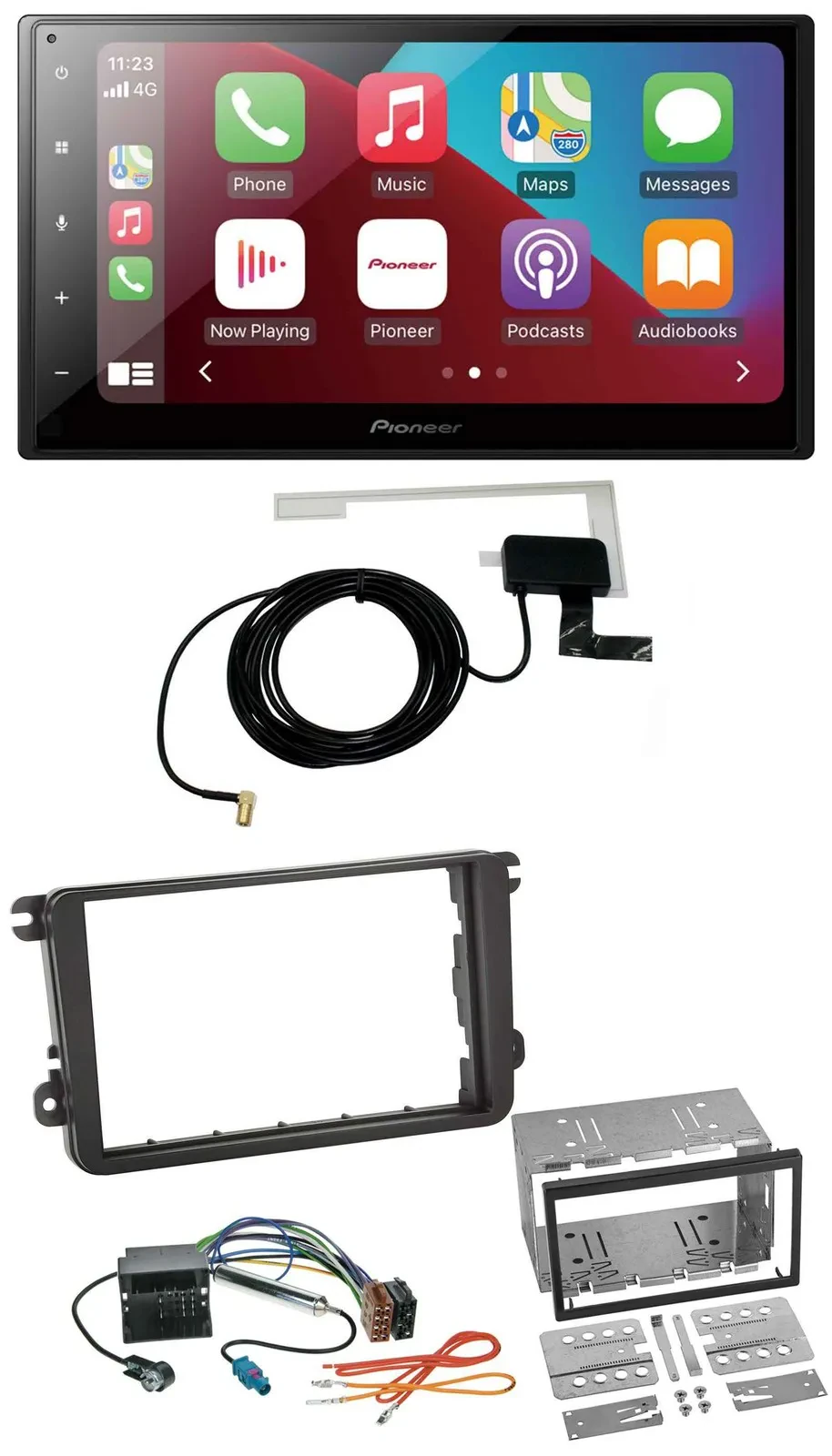 Pioneer USB Bluetooth DAB MP3 2DIN Autoradio für Seat Alhambra Leon Toledo