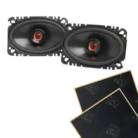 JBL 6422F 4x6" Club Series 2-way 3-ohm Coaxial Car Speaker with Sound Damping