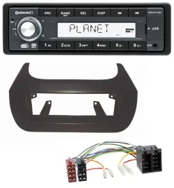 Continental MP3 AUX USB DAB 1DIN Autoradio für Citroen Nemo Fiat Fiorino Qubo Pe