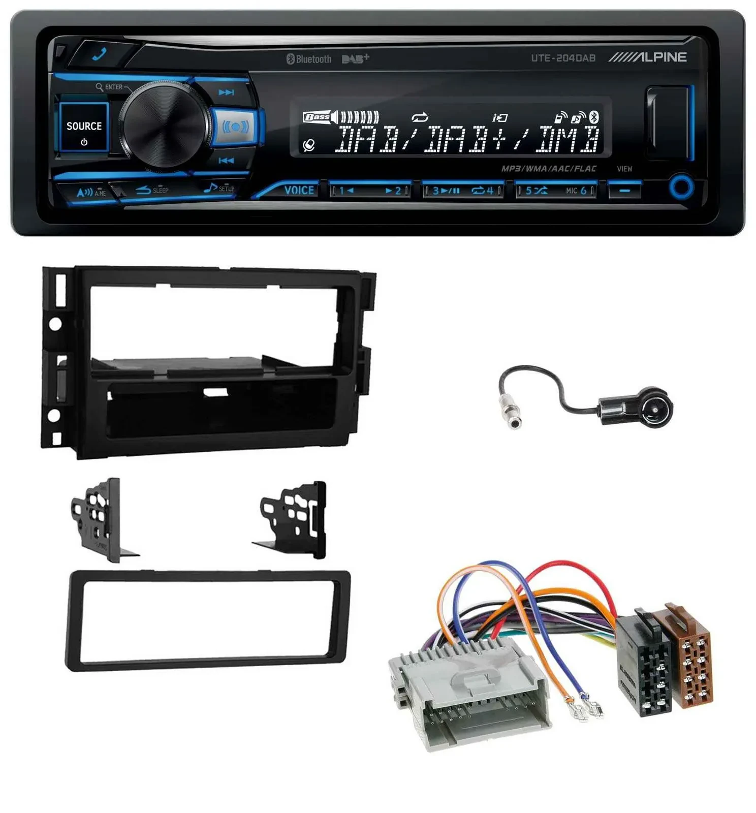 Автомагнитола для Buick Enclave 2008–2012, Lucerne с 2006 Alpine USB, Bluetooth, DAB, MP3