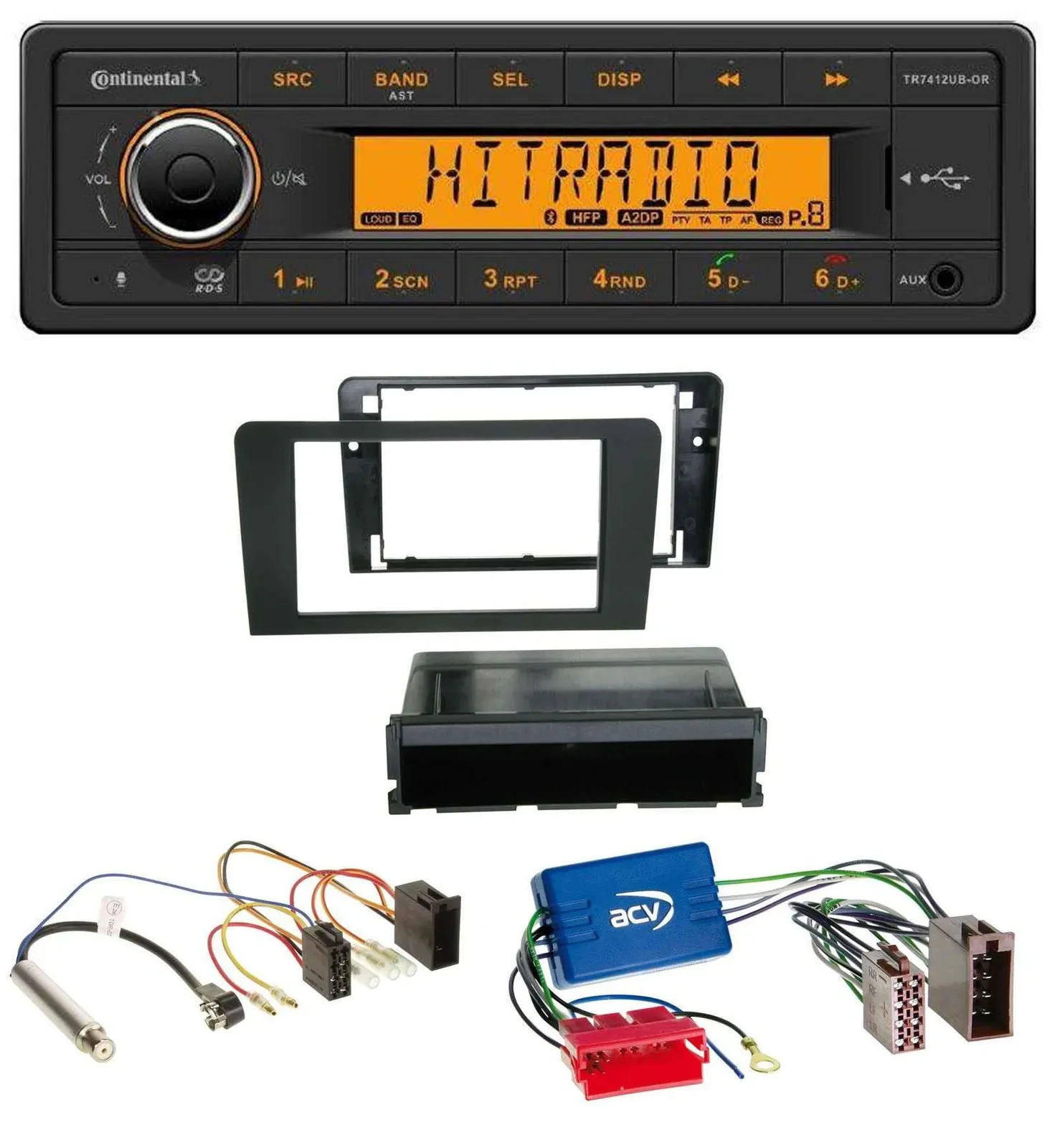 Continental MP3 Bluetooth AUX USB Autoradio für Audi A3 03-06 8P Symphony Aktivs