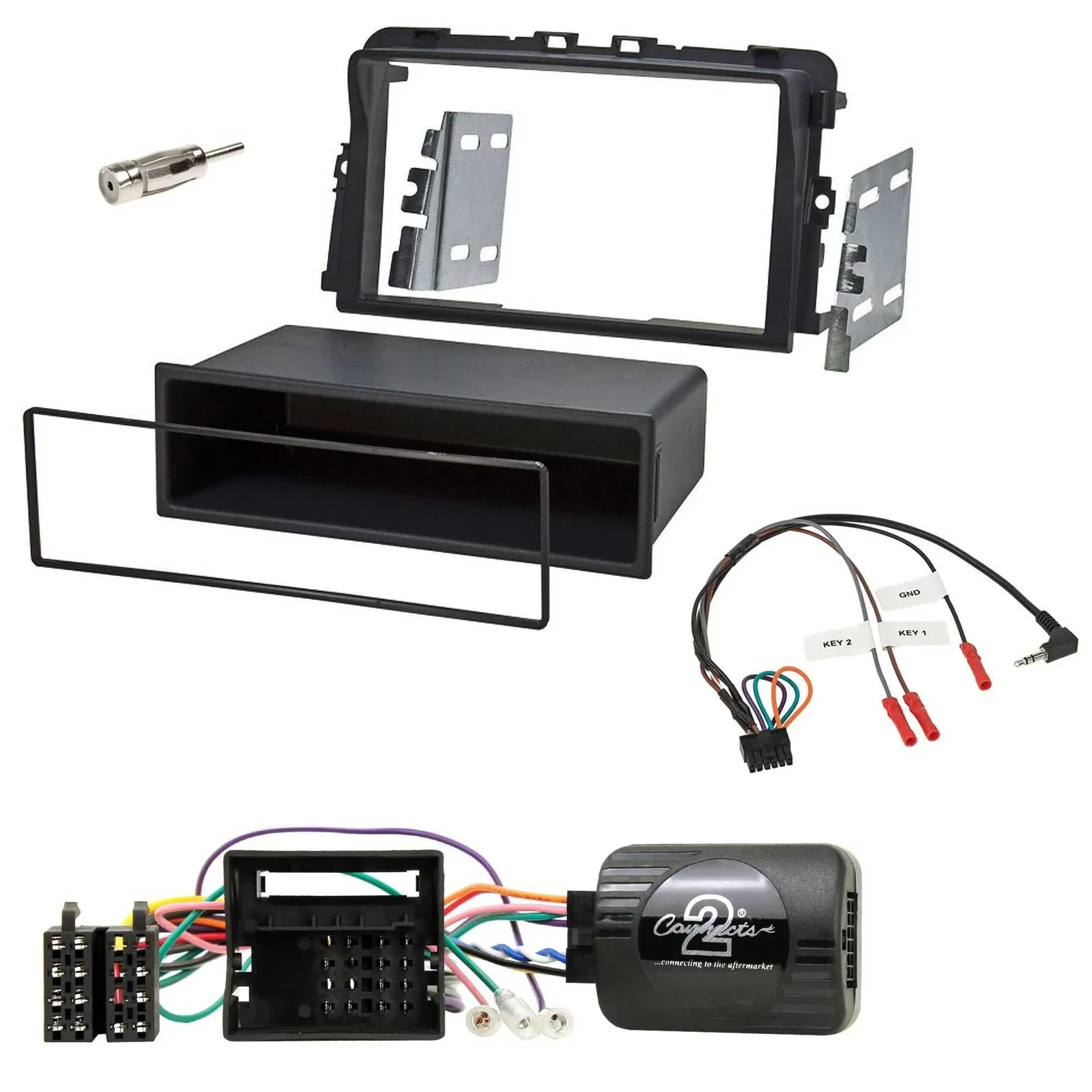 Radioset Lenkradadapter Doppel DIN Autoradio für Opel Vivaro 2011-2015