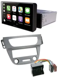 Pioneer Bluetooth MP3 DAB USB Autoradio für Renault Megane 3 Quadlock 09-14 grau