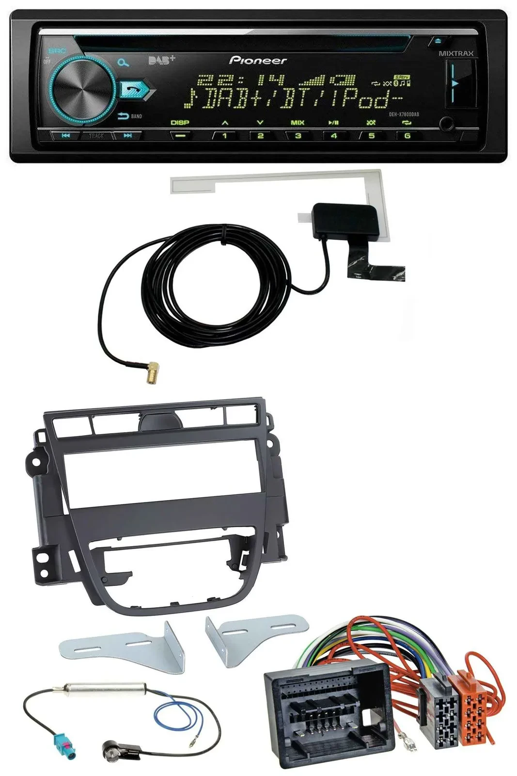 Pioneer MP3 AUX CD USB DAB Autoradio für Opel Meriva B (ab 2010)