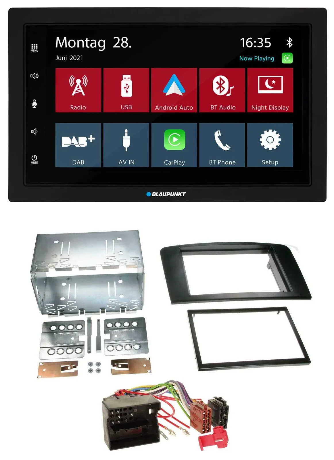 Blaupunkt MP3 Bluetooth DAB 2DIN USB Autoradio für Mercedes M-Klasse 05-11 W164