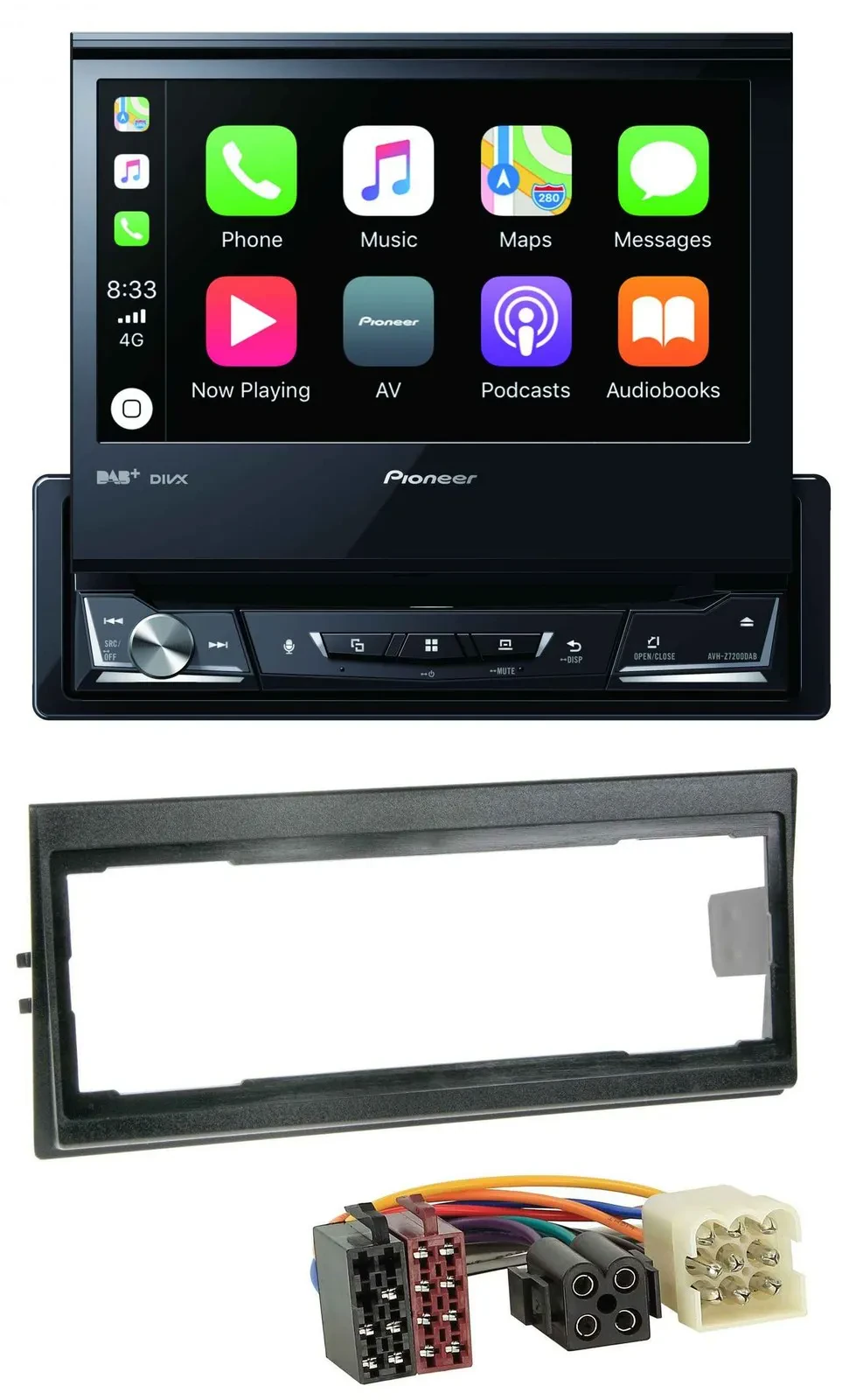 Pioneer DVD Bluetooth DAB USB MP3 Autoradio für Volvo 740, 760 (1982-1992)
