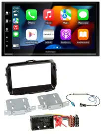 Kenwood DAB USB Bluetooth 2DIN MP3 Autoradio für Alfa Giulietta ab 13 940 Faceli