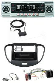 Dietz Bluetooth USB MP3 DAB Autoradio für Hyundai i10 (2008-2013) schwarz