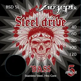 Струны для бас-гитары Мозеръ Steel Drive BSD-5L