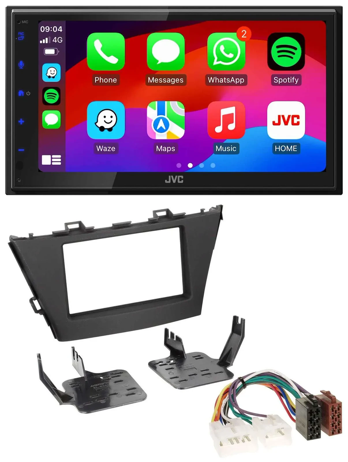 JVC Bluetooth 2DIN MP3 DAB USB Autoradio für Toyota Prius+ (ab 2012)
