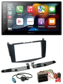 Pioneer DAB Bluetooth 2DIN USB MP3 Autoradio für Mercedes C-Klasse 07-11 ohne Ta