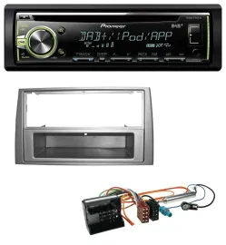 Pioneer DAB USB MP3 AUX CD Autoradio für Peugeot 308 07-09 dunkelsilber