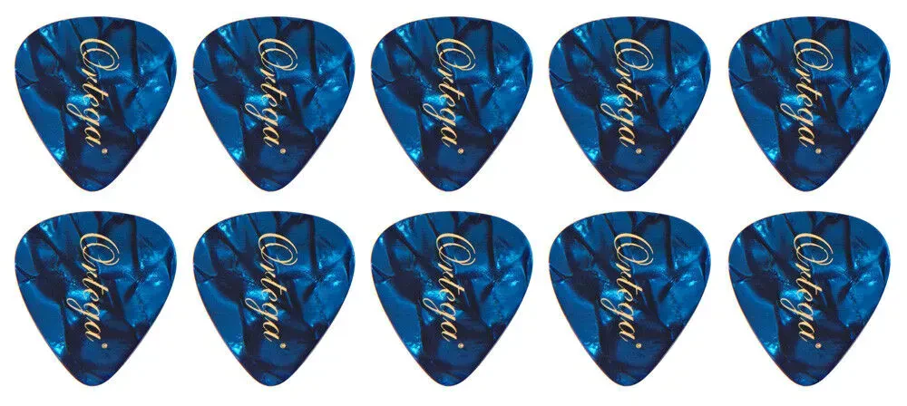 Медиаторы Ortega OGP-BP-T10 Celloluid Thin Blue Pearl (10 штук)