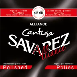 Струны для классической гитары Savarez 510ARH 24-42 Alliance Cantiga Polished Normal Tension