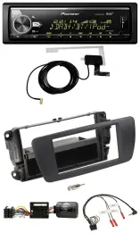 Автомагнитола для Seat Ibiza Pioneer Bluetooth DAB USB, чёрный, поддержка кнопок на руле
