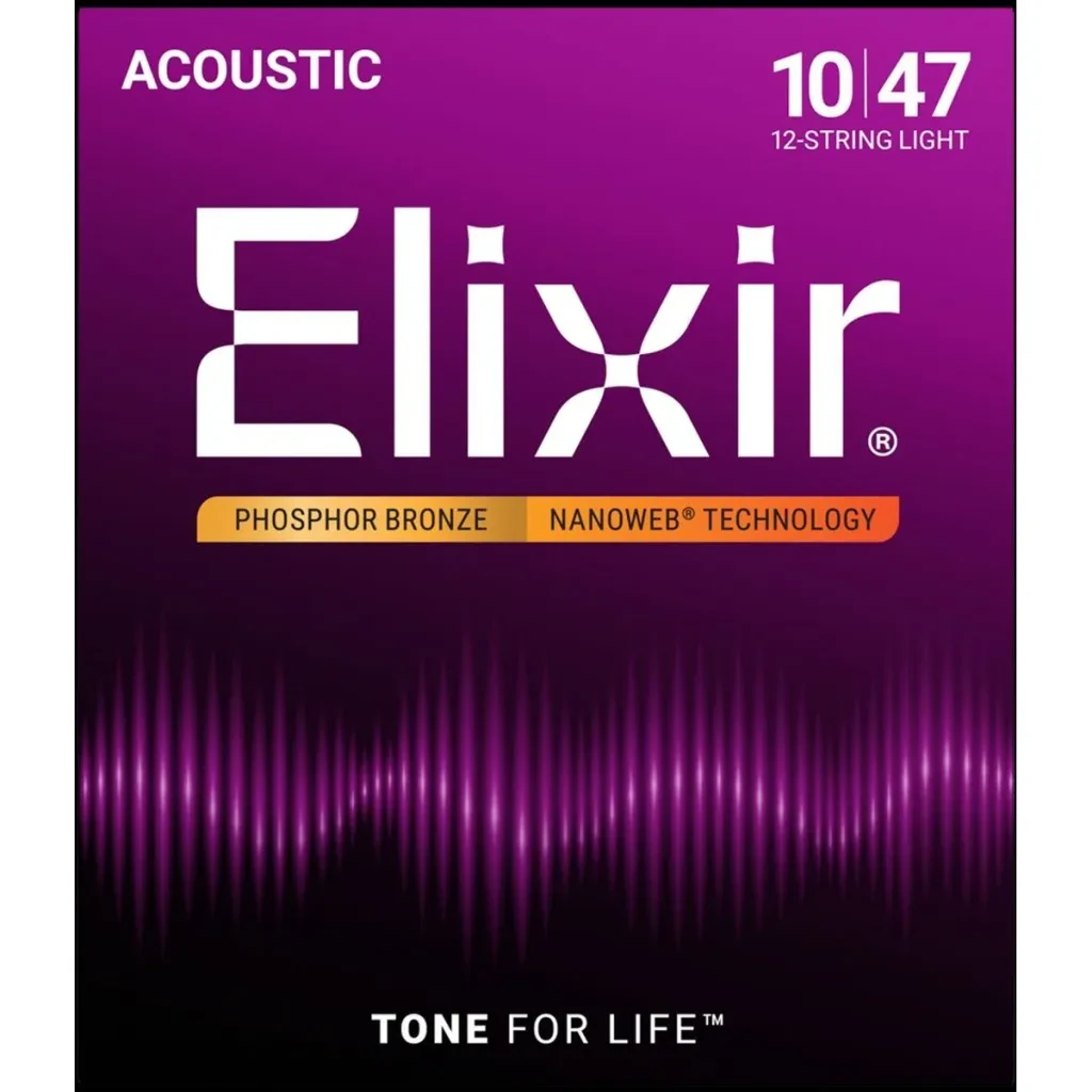 Струны для 12-струнной акустической гитары Elixir 16152 NanoWeb