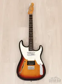 Электрогитара полуакустическая Fender Pawn Shop 1972 Semi-Hollow HH Sunburst w/gigbag Japan 2011