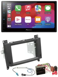Pioneer DAB USB MP3 Bluetooth 2DIN Autoradio für Mercedes Vito Viano 06-14 Rubbe