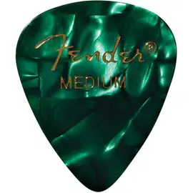 Медиаторы Fender 351 Shape Premium Picks, Heavy, Green Moto, 12 Count