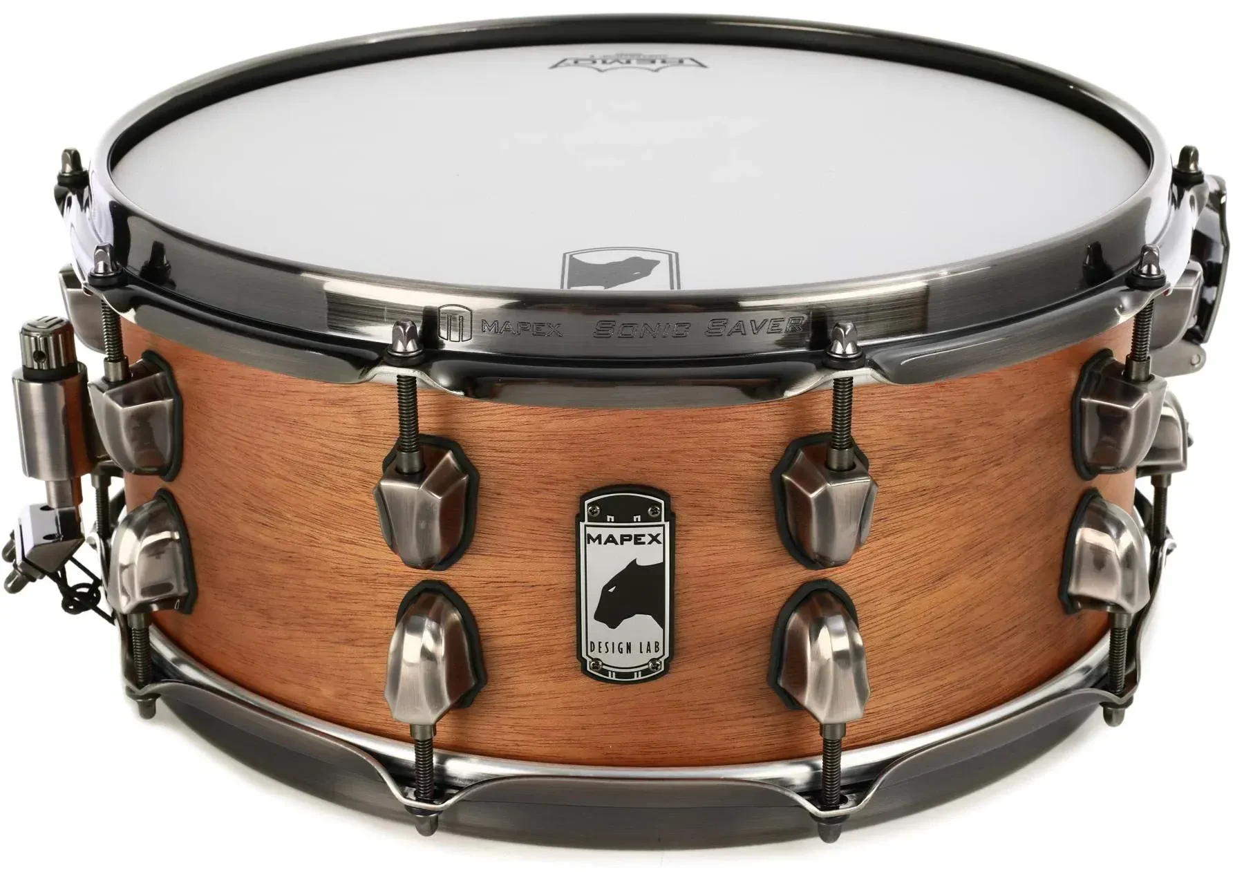 Малый барабан Mapex Black Panther Design Lab Series Heartbreaker Mahogany 14x6 Natural Satin Wood