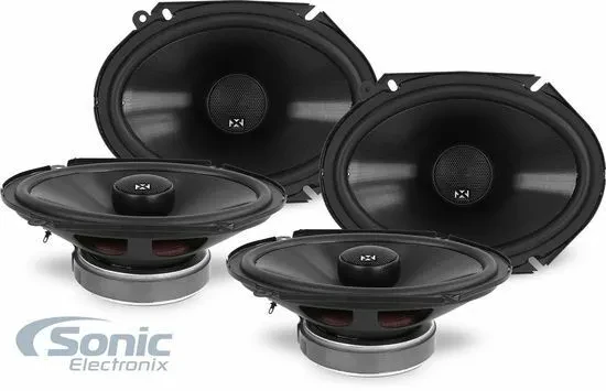 4) NVX VSP68 6"x8" 100W RMS 2-Way Coaxial Car Audio Speakers